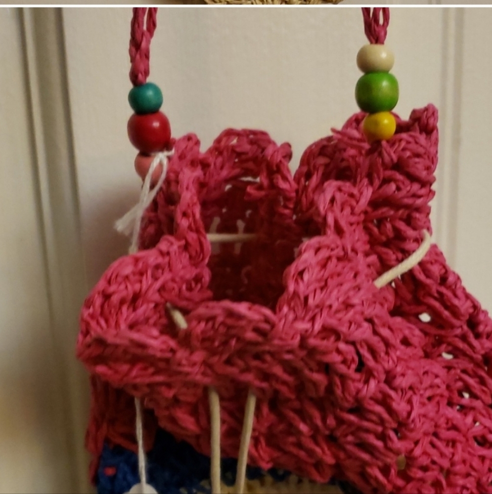(2) Chic Multi-Color Mini Bag With Beads - Picture 4 of 9